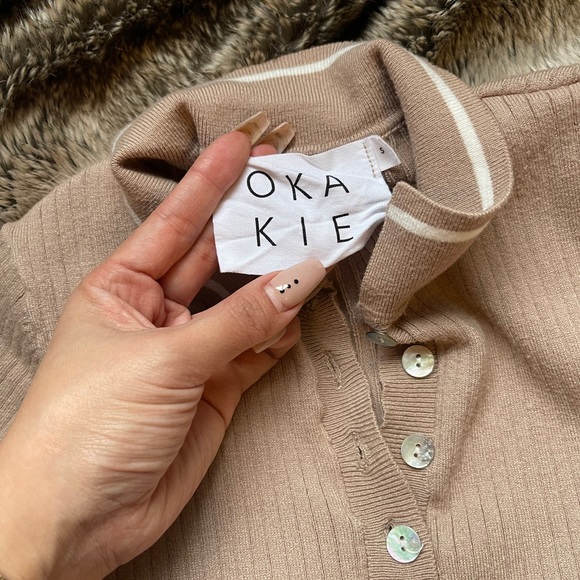 Workhall Sz S Ribbed Collared Dress - Picture 3 of 4